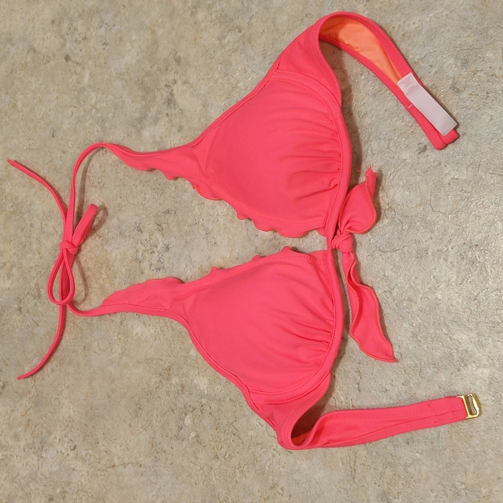 Victoria's Secret underwire tie back clasp closure bikini top (34B)